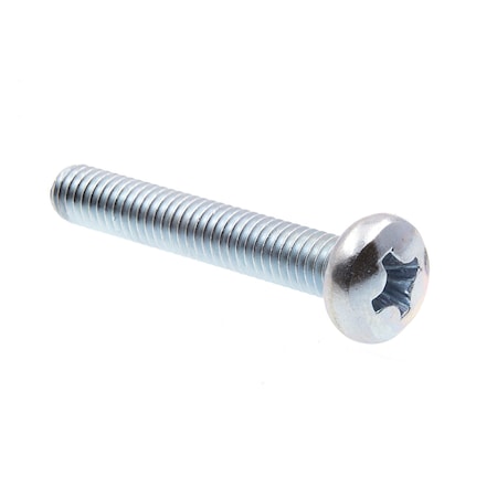 Prime-Line Machine Screw, Metric, Pan Head, Phil Drive M4-0.7 X 25MM Zinc Plated Steel 25PK 9131239